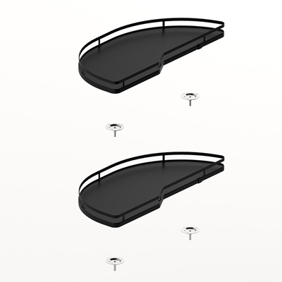Pull-out shelf set Salso 400, front width 400, left, anthracite
