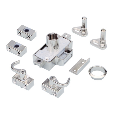 Espagnolette lock with square rods