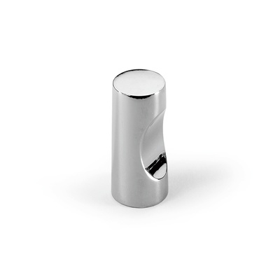 Knop Almus, H 23 mm, ø 12 mm, glans verchroomd