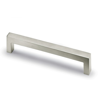 Uchwyt Anzio, odległość wiercenia 128, L 138 mm, B 10 mm, H 32 mm, Stal nierdzewna szczotkowana