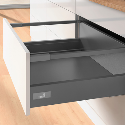 InnoTech Atira Pot-and-pan drawer set with railing, Quadro V6, H 176, NL 520 mm, anthracite