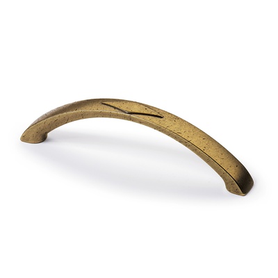 Uchwyt Bracara, odległość wiercenia 96, L 114 mm, B 15 mm, H 32 mm, Wykończenie mosiądz postarzany