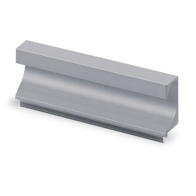 Uchwyt wpuszczany Capris, L 1200 mm, B 21 mm, H 46 mm, Aluminium anodowane