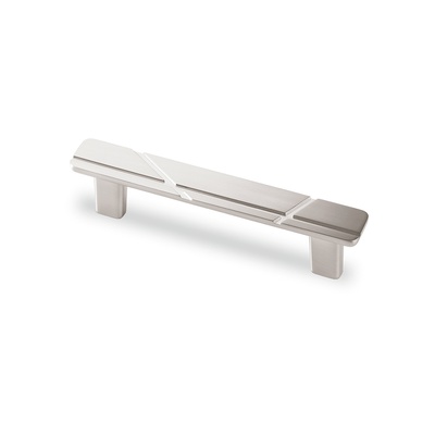 Uchwyt Celista, odległość wiercenia 128, L 160 mm, B 25 mm, H 27 mm, Wykończenie stal nierdzewna szczotkowana