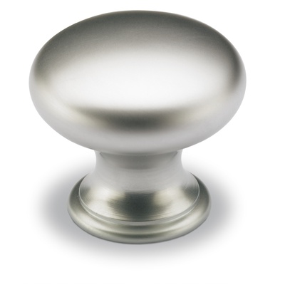 Bouton Cirpi, H 27 mm, ø 30 mm, Chromé mat