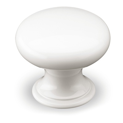 Bouton Cirpi, H 27 mm, ø 30 mm, blanc