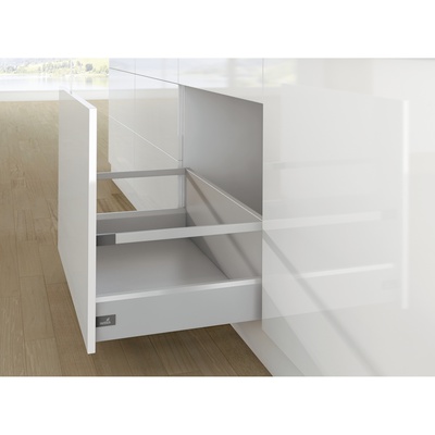 Set frontlade met lengtereling ArciTech, 282/126 / 270 mm, zilver, links en rechts