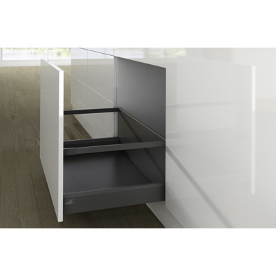 Pot-and-pan drawer set with lengthwise railing ArciTech, 282/ 94 / 270 mm, anthracite, left and right