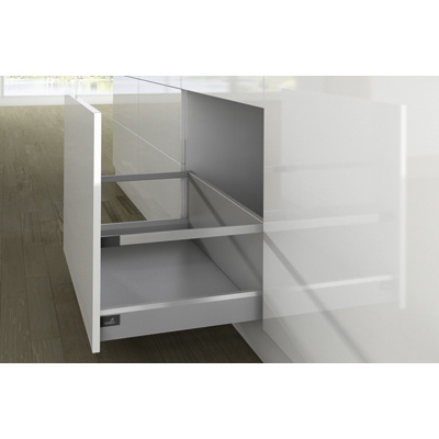 Pot-and-pan drawer set with lengthwise railing ArciTech, 282/ 94 / 270 mm, silver, left and right