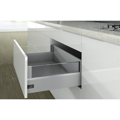 Pot-and-pan drawer set with DesignSide ArciTech, 218/126 / 270 mm, silver, left and right