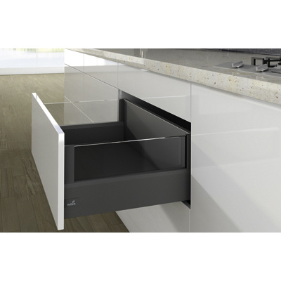 Pot-and-pan drawer set with DesignSide ArciTech, 250/126 / 270 mm, anthracite, left and right