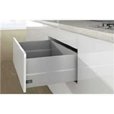 Pot-and-pan drawer set with TopSide ArciTech, 250/126 / 400 mm, silver, left and right