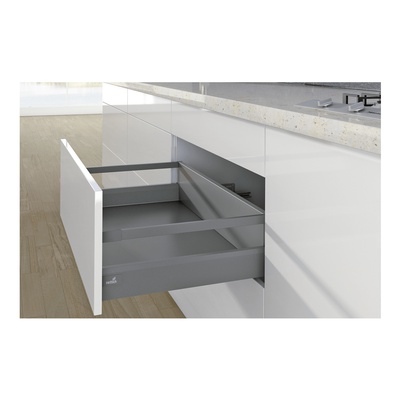 Pot-and-pan drawer set with lengthwise railing ArciTech, 186/ 94 / 270 mm, anthracite, left and right