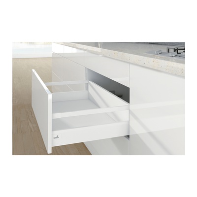 Pot-and-pan drawer set with lengthwise railing ArciTech, 186/ 94 / 270 mm, white, left and right