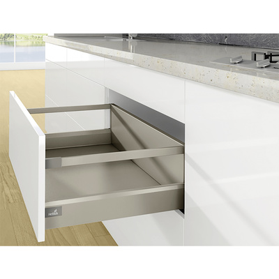 Pot-and-pan drawer set with lengthwise railing ArciTech, 218/ 94 / 500 mm, champagne