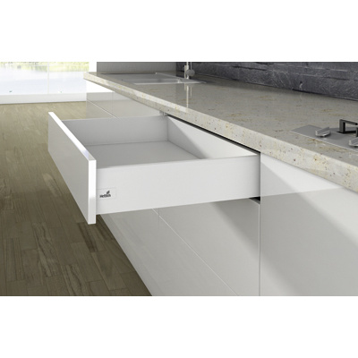 Drawer set ArciTech, 126 / 300 mm, white, left and right