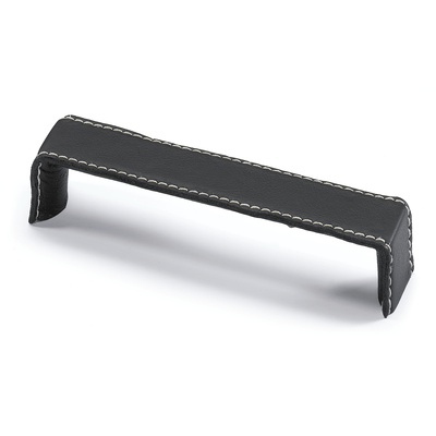 Uchwyt Dublina, odległość wiercenia 160, L 168 mm, B 34 mm, H 30 mm, Skóra czarna