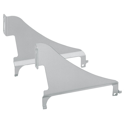Wspornik frontu do systemów szuflad, imitacja aluminium, lewa / prawa