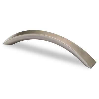 Handle Egara, drill hole spacing 128 mm, L 155 mm, W 20 mm, H 30 mm, brushed pewter effect