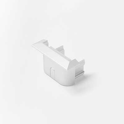 ChannelLine B end caps,type 2, aluminium look