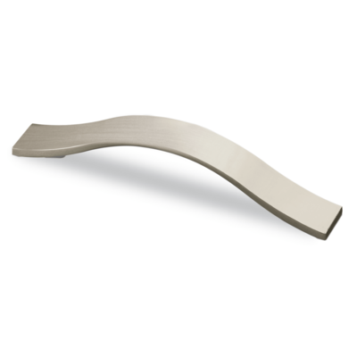 Tirador Genoa, distancia entre taladros 128 mm, L 170 mm, B 23 mm, H 26 mm, Acabado acero inoxidable cepillado