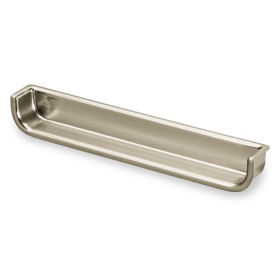 Uchwyt wpuszczany Genzone, L 134 mm, B 16 mm, H 16 mm, Wykończenie stal nierdzewna szczotkowana
