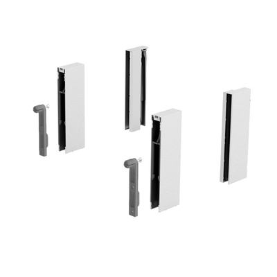 DesignSide adapter ArciTech, 124 mm, System / drawer side profile height 218/ 94, 250/126, white, left and right
