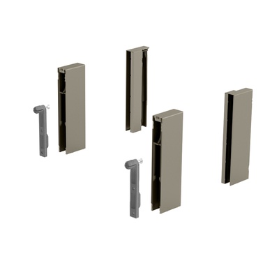 Adaptadores DesignSide ArciTech, 124 mm, Altura do sistema / perfil de gaveta 218/ 94, 250/126, cor de champanhe