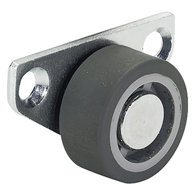 Avin fix side castor for hard floors, with plain bearing, ø 30mm