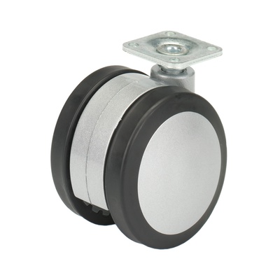 Bala drive designer twin wheel castor with plain bearing