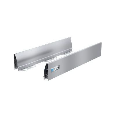 InnoTech Drawer side profile, Drawer side profile height 70 mm, NL 520 mm, silver, left