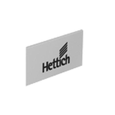 ArciTech Cover cap, aluminium look with hettich logo