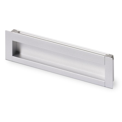 Uchwyt wpuszczany Nidum, odległość wiercenia 96, L 111 mm, B 35 mm, Wykończenie aluminium