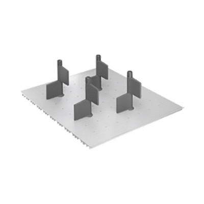 OrgaFlag, 600 x 470, Number of dividing elements: 4, grey, anthracite, Application: InnoTech Atira, InnoTech