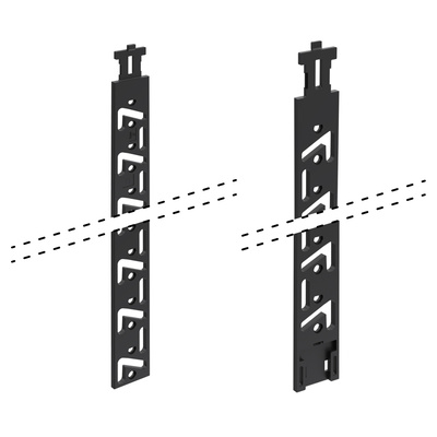 Stop Control locking bar, 32 mm hole line, Length 486 mm, left / right
