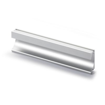 Uchwyt wpuszczany Spira, L 2000 mm, B 43 mm, H 17,5 mm, Aluminium anodowane