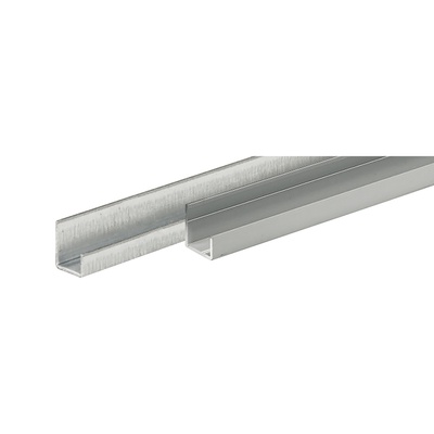 Door end profile, U shaped, 2500