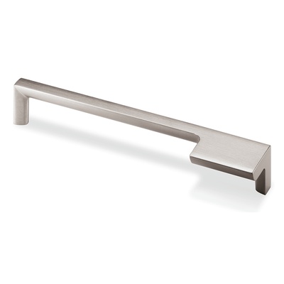 Handle Zenga, left, drill hole spacing 192, L 201 mm, B 36 mm, H 30 mm, brushed stainless steel look