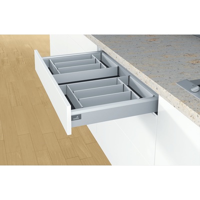 OrgaTray 600, 450 x 400 mm, Kolor srebrny