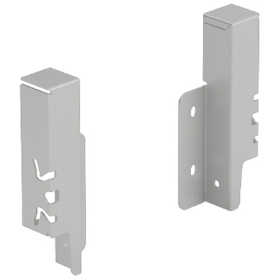 Rear panel connector set ArciTech 126 mm, silver, left and right