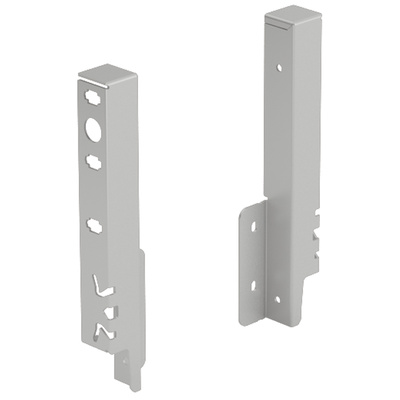 Rear panel connector set ArciTech 186 mm, silver, left and right
