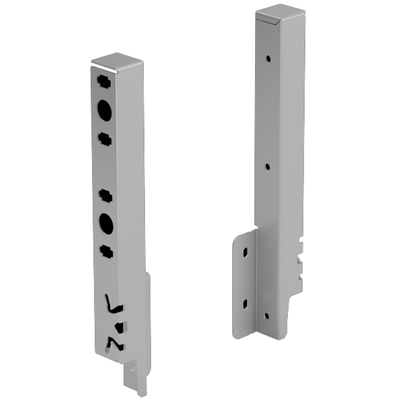 Rear panel connector set ArciTech 218 mm, silver, left and right