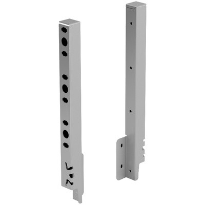 Rear panel connector set ArciTech 282 mm, silver, left and right