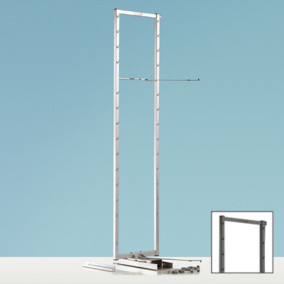 Cadre coulissant Dispensa Duo III, L 450 mm, argent