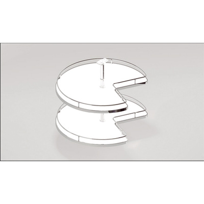 Three-quarter circle carousel tray, 710 mm