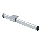 Kleiderstange, 225 x 10 x 20 mm, Aluminium, Kunststoff, silberfarben