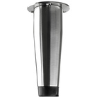 Pieds de meuble "Vitima", 100 x Ø 23 - 32 mm, Acier, Aspect inox