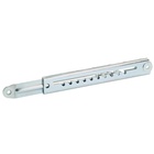 Ferrure de réglage en hauteur chaise longue Rastomat, 250 x 30 x 11 mm, Acier, zingué