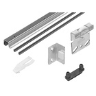 All-inclusive set, Contains a double track profile also two running profile and a mounting kit for two doors - TopLine 2