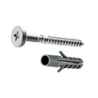Screws and dowels, 50 x ø 5,5 mm, dowel: 40 x ø 8 mm
